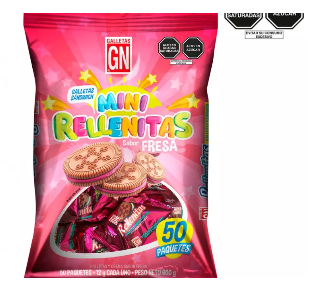 Galleta Mini Gn Fresa x 50 UND